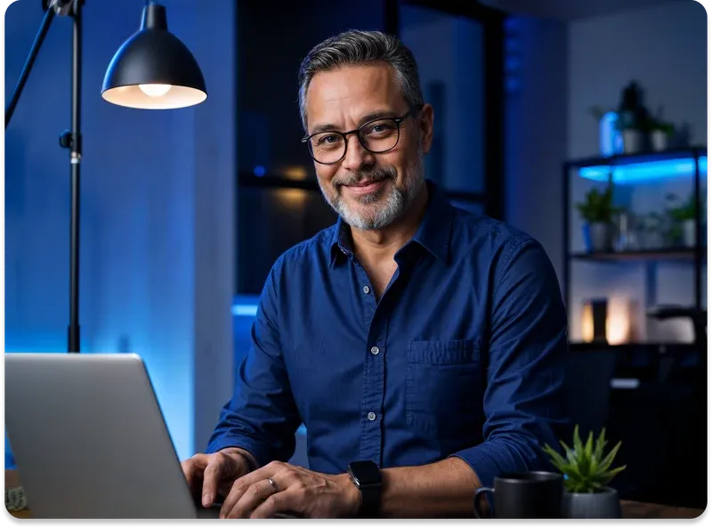 Pessoa analisando finanças